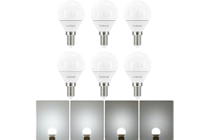 Linkind E14 LED-glödlampa, dimbar P45 golfbollslampor, liten Edisonskruv (SES), 5 W (40 W ekvivalent), 5 000 K dagsljus