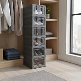 Deconox 6 Katlı, Katlanabilir Ayakkabılık, Taşınabilir &Ccedil;ok Ama&ccedil;lı, Geniş, Katlanabilir Dolap ve Raf, Katlanır Taşınabilir Pre