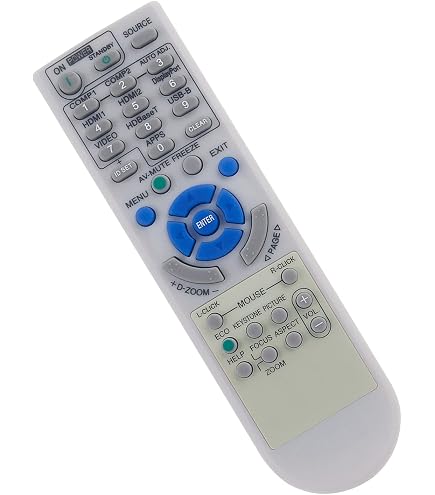 VINABTY Telecomando Ricambio RD-448E Per Proiettori NEC | Sostitutivo Per Modelli M271W, M361X, V260X E Altri - 4