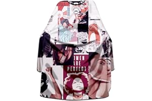 STYLANCE Mantella da barbiere per tagliare i capelli, grembiule impermeabile unisex per parrucchieri, per acconciature, taglio e colorazione, bianco, 55*61in