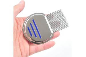 LUXXTORE Liendrera Piojos, Profesional, Elimina Piojos Y Liendres, Peine Especial Eliminar Piojos, Quita Piojos, Antipiojos, Color Azul.