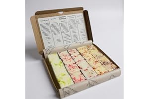 VILLAGE FARM CANDLES & CERAMICS 20 Piece Christmas Collection Botanical Wax Melt Box. Highly Scented | Vegan | 100% Soy Wax | Box of 20 | Cruelty Free | Long-Lasting | Handcrafted | Small Batch | Artisian | 240g