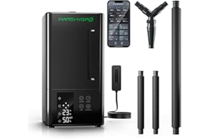 MARS HYDRO Plant Humidifier 6L, with Adjustable Humidity, Timer Function, Ultrasonic Precise and Silent Operation, No-Leak Seal for Grow Tent,Indoor Planting,Greenhouse,Bedroom