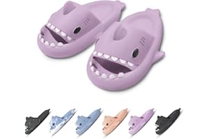 OEAK Chanclas Tiburon Niños Adultos Sharky Chanclas Mujer Hombre Verano Casa Comodas Chanclas Playa Mujer Antideslizantes Zapatillas Tiburon Piscina Ducha Originales Divertidas