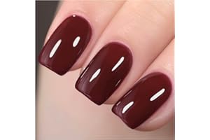 GAOY Smalto gel rosso, smalto gel da 16 ml, polimerizzazione con luce UV per manicure fai da te a casa, 1149 Dark Red Cherry