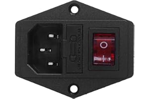 LQNB 3 broches IEC320 C14 interrupteur fusible & prise d'alimentation 10A 250V module d'extension