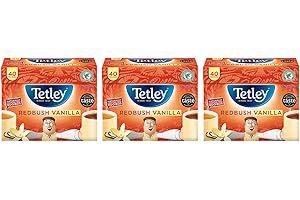 Tetley Redbush Tea, Lot de 3, 120 sachets de thé au total