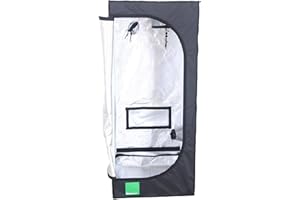 Budbox Lite Range - 40cm X 40cm Up To 1m X 1m Silver Mylar Grow Room Tents (LITE - 60x60x140)