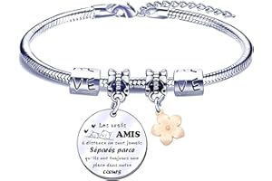 FGHJK Cadeau Noel Amie Bracelets pour Amitié Cadeau Meilleure Amie Cadeau Amie Anniversaire Bracelet Amie Bracelet pour Amie Meilleure Amie Cadeau Cadeau Femme Amie Bracelet Femme