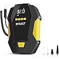 DYLECT Digital Tyre Inflator for Car, 12V DC, 22mm Cylinder, Upto 150 PSI, Portable Air Compressor Pump with LED Light, Auto Shut-Off, Sleek and Portable, Copper Winding, Fast Inflation, Carry Bag