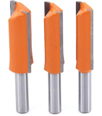 Juego De 2 Fresas Rectas Para Madera De 8 Mm - Brocas Largas Para Ranurar, Carpintería Y CNC