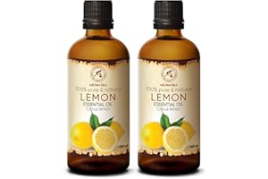 AROMATIKA TRUST THE POWER OF NATURE Aceite de Limón 200ml - Limón Cítrico - Italia - 100% Puro para Buen Sueño - Cuidado Corporal - Belleza - Relajación - Aromaterapia - Difusor de Aroma - Lámpara de Aroma