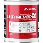 ALKORU S&uuml;per Likit Membran Kau&ccedil;uk ve Elyaf Katkılı Sıvı Su Yalıtım Malzemesi (1, Kilogram)