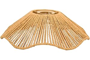 Sharplace Rattan-Lampenschirm Korb-Lampenschirm für Hängelampe, Deckenlaternenabdeckung, Kronleuchterabdeckungen, Boho-Hängelampenschirm für Garten, Wohnzimmer, Flur, Küchentisch, Hochzeit, Stil a