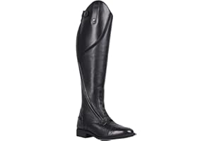 QHP Tamar - Stivali da equitazione da donna, in pelle, modello normale