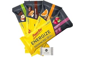 WOMANDA PowerBar Energize Advanced batonik energetyczny z C2MAX – 4 x 55 g (pudełko mieszane)