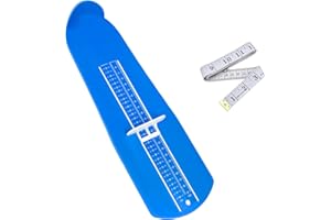 Yolistar Misuratore di Piedi, Misuratore di scarpe da 15 a 48, con 1.5m Righello di Misurazione Morbida, Bambini e Adulti per Scegliere Le Scarpe Adatte Dimensioni EU (Blu)