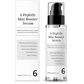 6 Peptides Facial Serum, Hydrating Face Serum, Collagen Serum Contain Niacinamide and Hyaluronic Acid, Soothing, Controls Por