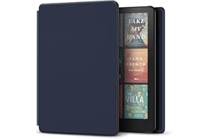 TNP PRODUCTS TNP Case for Kindle Paperwhite 12th Generation 2024 / Kindle Colorsoft Signature Edition - 7" PU Leather Protective Folio Cover for Kindle Paperwhite Kids with Auto Sleep/Wake, Blue