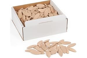 Tacos planos de WFix tamaño 20, 1000 unidades, tacos de haya maciza en cartón robusto, compatible con la fresadora de tacos y fresadora de laminillas, tacos de madera como Lamello