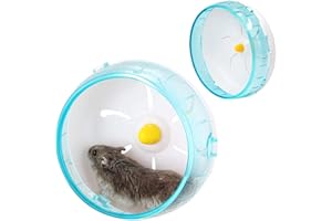 Norhogo Roue de hamster, roue d'exercice pour hamsters, gerbillis, souris ou autres petits animaux domestiques (bleu)