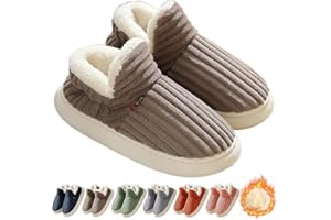 Generisch Hausschuhe Damen Herren - Winter Warme Geschlossen Plüsch Weiche Modern Bequeme Elegant Rutschfeste Memoryschaum Pantoffeln