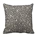Produktbild DEFFWBb Decorative Cushion Cover White, Silver, Gray, Bling, Diamond, Glitter Throw Pillow Cover 18X18