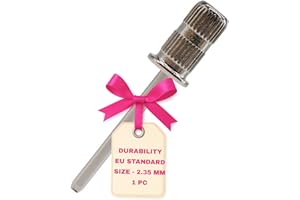 LALILL Mandril de Broca para Uñas - Nail Mandrel Drill 2,35mm - Soporte para Cilindros Abrasivos, Accesorio para Manicura y Pedicura en Metal