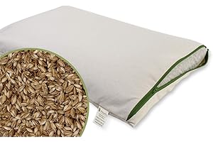 mudis Naturkissen&mehr Reisekissen-Kinderkissen 30x45cm,100% Bio Dinkelspelz,mit abnehmbaren waschbares 100% Bio Baumwolle-Inlett