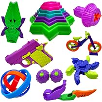 Jouet Fidget Gun Imprimé 3D - Anti-Stress Gyroscopique Pour Adultes Et Enfants - Bureau, EDC