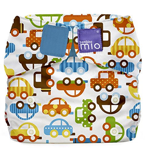 Bambino Mio miosolo all in one reusable nappy, Traffic Jam, one size
