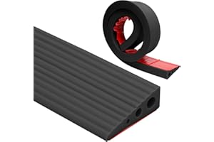 WAPASEZYAR Rampa progowa, 100 x 6,5 x 2,5 cm, rampa progowa dla wózków inwalidzkich, PCW, antypoślizgowa powierzchnia, gumowa rampa najazdowa, rampa progowa do wózka inwalidzkiego, wózka dziecięcego, chodzika