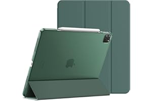 ‎JETECH JETech Etui dla iPad Pro 12,9 Cala (Model 2020/2018), dla Ołówkiem, Automatyczne Budzenie/Usypianie (Mglisty Zielony)