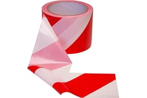 PROLAC BESCHRIFTUNGEN PROlac – Absperrband Stabil & Reißfest – Flatterband für Gefahrenstellen (Rot/Weiß, 100 Meter)