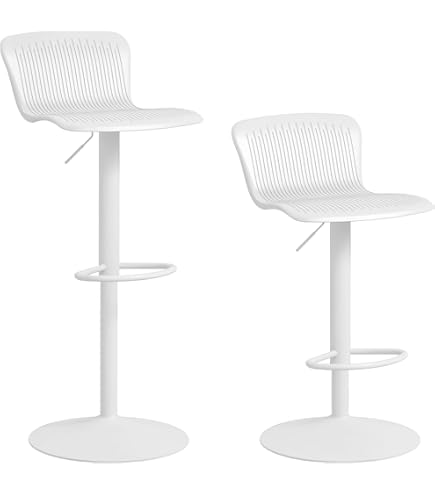 Set Di 2 Sgabelli Da Bar Regolabili HOMCOM - Seduta Girevole In Acrilico Trasparente Con Poggiapiedi - Foto 6