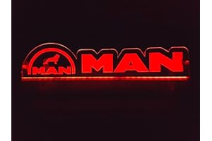 Sertplas Plaque lumineuse LED rouge P77 24 V 5 W pour camionneur - Accessoires de décoration de cabine gravés