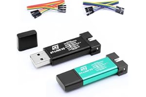 ‎APKLVSR APKLVSR ST-Link V2 Emulator Downloader Programmierer,ST-Link V2 Mini-Debugger Programmier Emulator Downloader für ST-M8 STM-32 mit Dupont Wires(2 Stück)