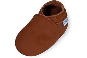 YIHAKIDS Chausson Cuir Bébé Chaussons Cuir Souple Bébé Fille Garçon Premiers Pas Mignon Chausson Bebe Antidérapante 0-6 Mois-2 Ans