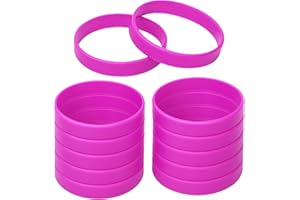 GOGO 12 pièces Bracelets en Silicone Ensemble pour Adulte, Bracelets en Caoutchouc Bande Bracelets Assorties Bijoux Cadeaux Bracelets Sport