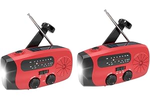 Bärbar radio | uppladdningsbar nödradio | solpanel med flera band, USB-ström, MP3 för vandring, camping och strömavbrott