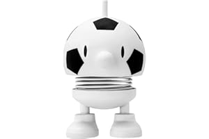 ‎HOPTIMIST Hoptimist Fußball Bumble, Fussball Deko und Gadget fürs Schreibtisch, Büro und Zuhause, Geschenk oder Geburtstag Deko, Höhe 7,6 cm, Durchm. 5,8 cm