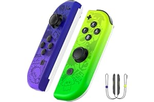 Holilo Manette pour Switch, L/R Manette Switch Sans Fil Compatible avec Switch/OLED/Lite avec Double Vibration, Gyroscope à 6 Axes