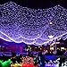 Produktbild UxradG Solar-Lichterkette für den Außenbereich, wasserdicht, solarbetrieben, mit 100/50/200 LED für Weihnachten, Zuhause, Garten, Hof, Veranda, Gartenlichter (Warmweiß)