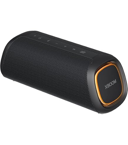 LG XBOOM Go XG9Q Bluetooth-Lautsprecher (80 W) – Wasserdicht IP67, 24h Akku, Stroboskop-Licht, Sound Boost & App-Steuerung