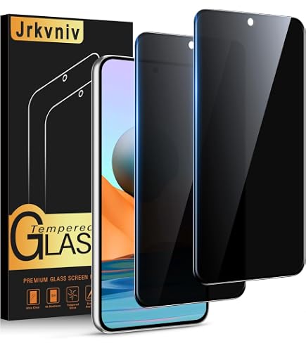 2 Pezzi Pellicola Privacy Vetro Temperato 9H Per Redmi Note 10 Pro, Anti Spy, Anti Graffio, Facile Installazione