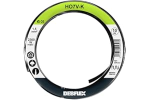 Bobinot de câble - Bobine de fils électrique - Câble électrique - Couronne de câble - Bobinot Câble Souple 10 mètres H07VK 1.5 mm ² - Noir - 204323 Debflex