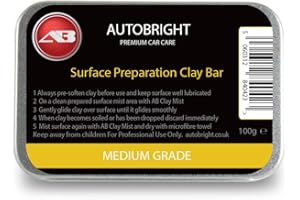 Autobright Pre Cleaning Car Wax Yellow Medium Clay Bar 100g Smooth Finish Detailing