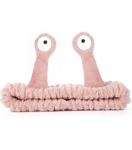 Hoofdband voor het wassen van gezicht, slakvormige make-up hoofdband Cartoon Cute Spa Hoofdband Zachte huidverzorging Hoofdband voor vrouwen Meisje Sport Schoonheid Huidverzorging (zwart