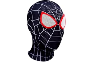 HOXSNII Spider Mask, Super Fancy Dress Mask for Adult Kids, Halloween Christmas Carnival Cosplay Movie Role Party Props