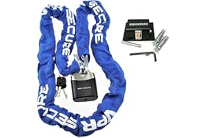 Oxford Security Brute Force Motorbike Ground Anchor VPR Sabre Hard Steel Motorcycle Chain Lock 120cm / 1.2m
